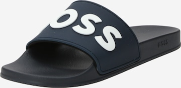 BOSS Black Beach & Pool Shoes 'Kirk' in Blue: front