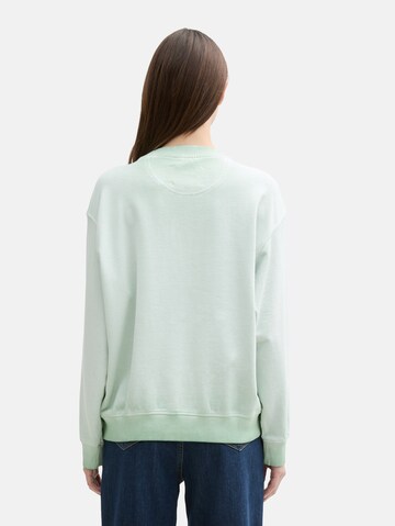 TOM TAILOR DENIM Sweatshirt in Green
