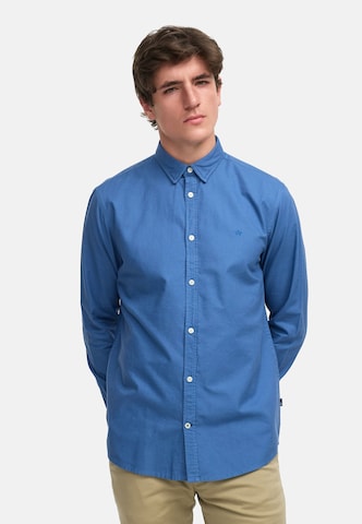 Kronstadt Comfort fit Overhemd in Blauw: voorkant