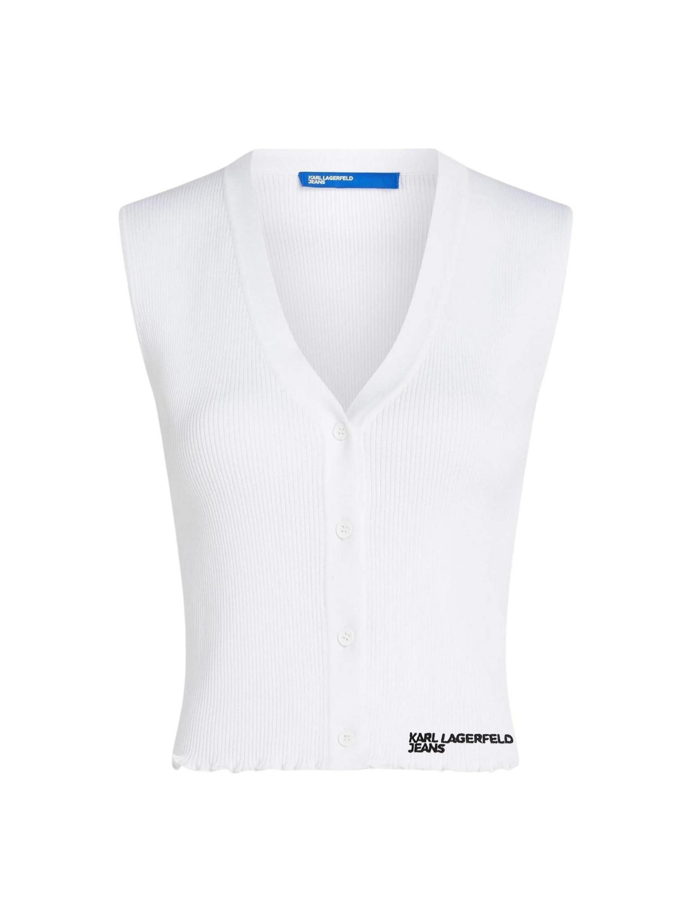 Top 'KLJ Light Knit Top B2W18024' di KARL LAGERFELD JEANS in bianco: frontale