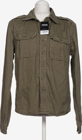 Brandit Button Up Shirt in M in Green: front