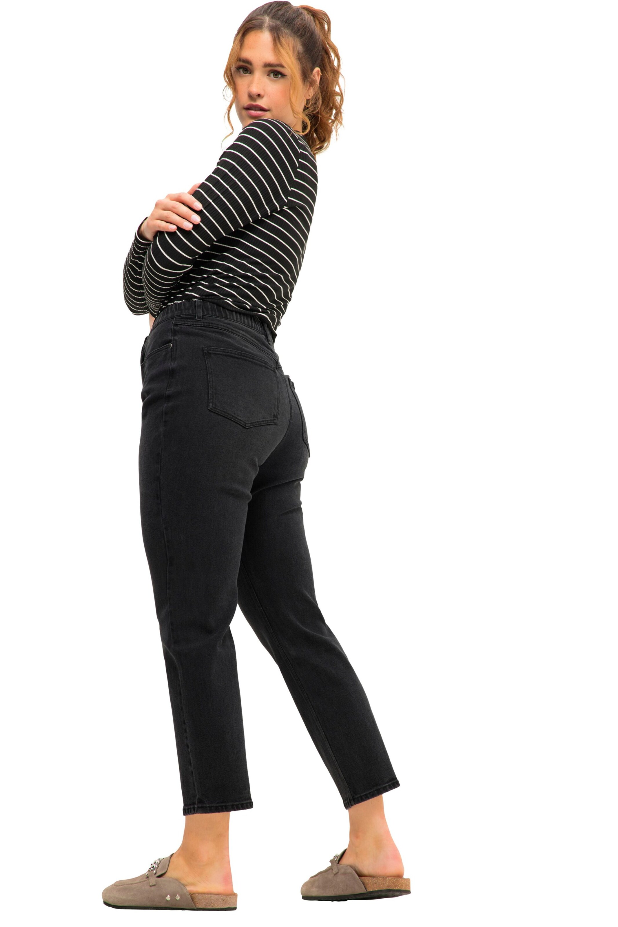 Studio Untold Regular Hose in Schwarz