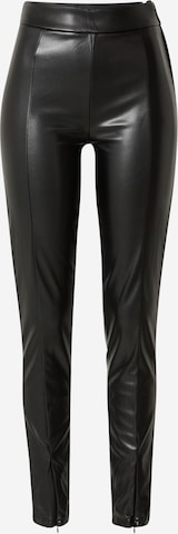 Coupe slim Leggings 'Carrie' Gina Tricot en noir : devant