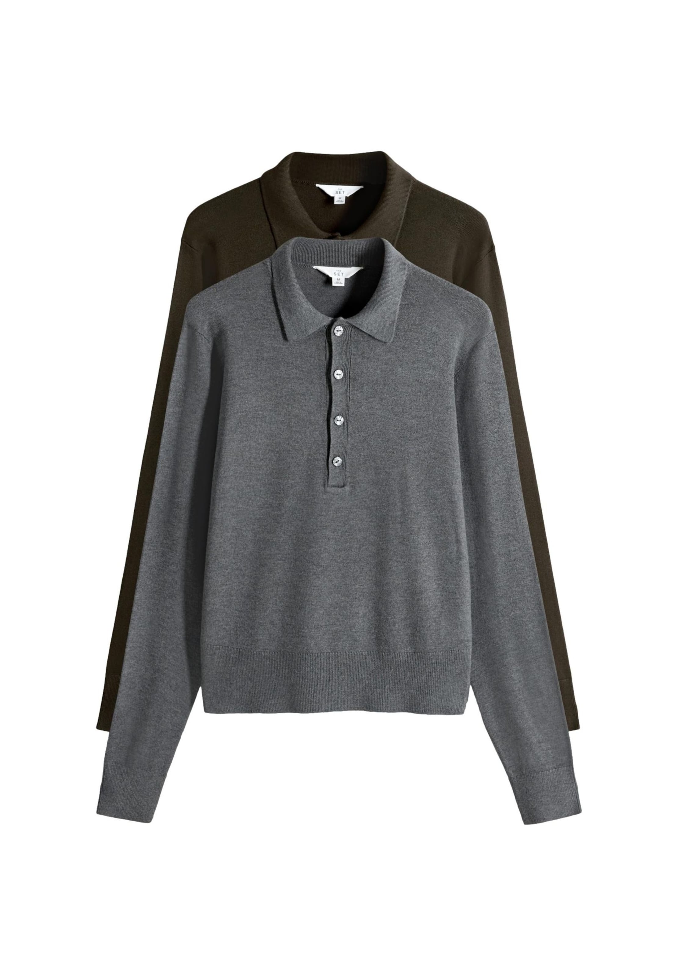 The Set Trui in Bruin: voorkant