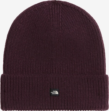 THE NORTH FACE Σκούφος 'TNF MINI LOGO BOX BEANIE' σε λιλά: μπροστά