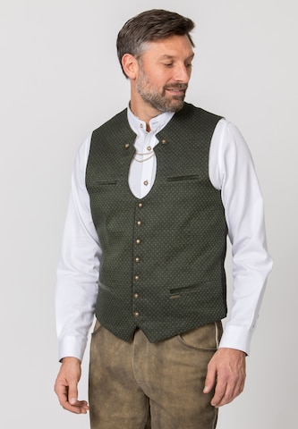 STOCKERPOINT Traditional Vest 'Eraldo' in Green: front