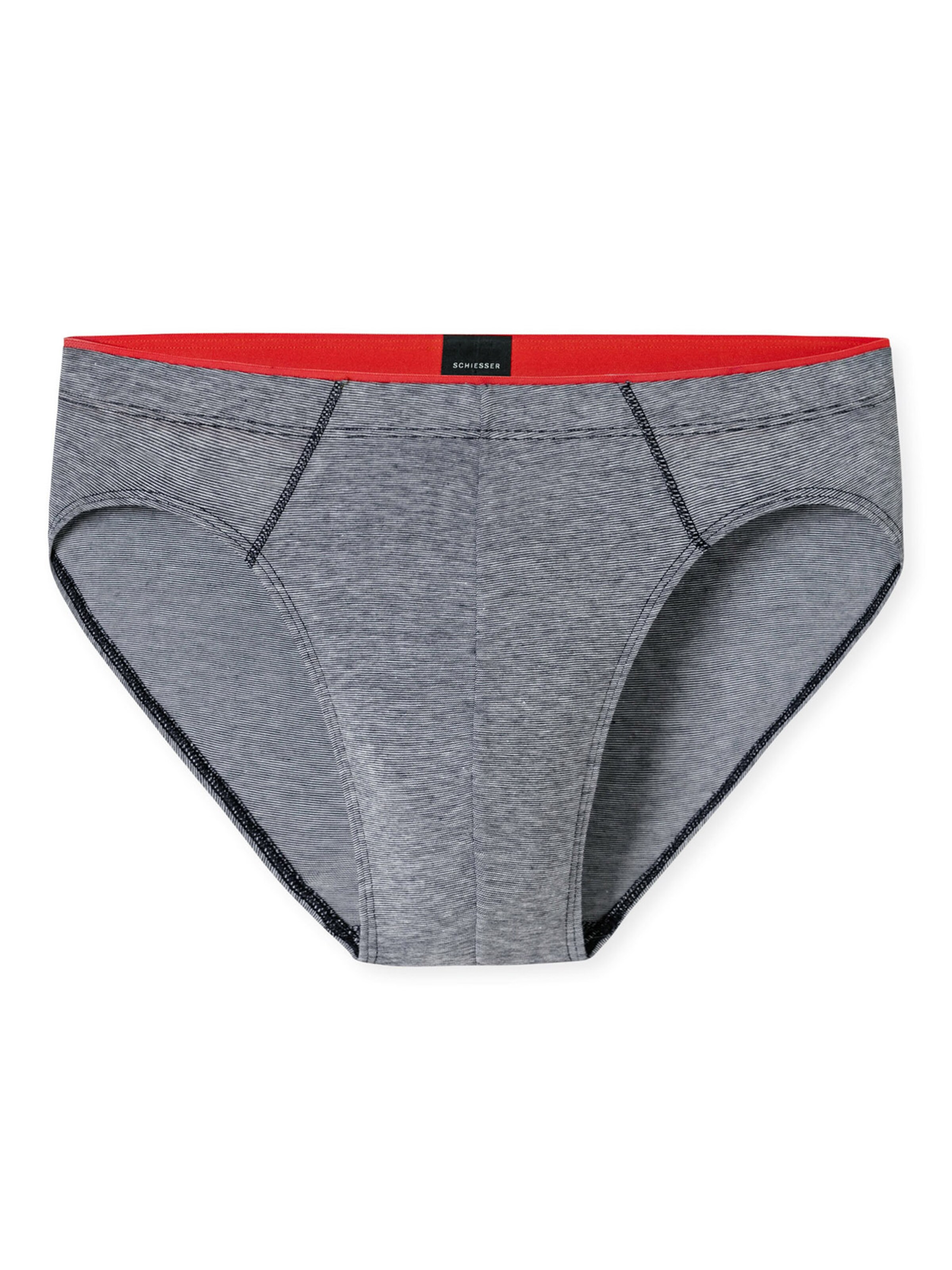 Slip SCHIESSER en gris : devant