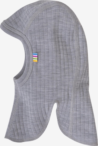 JOHA Beanie 'Schalmütze Balaclava Merino-Wolle' in Grey: front