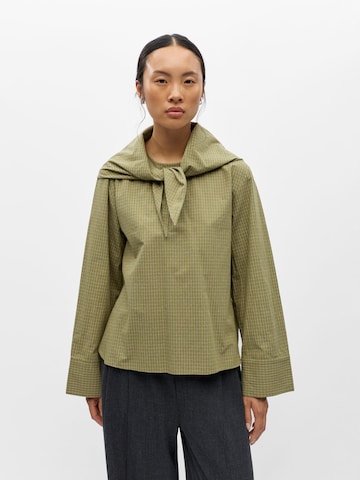 OBJECT Bluse 'OBJVONNE' i grøn: forside