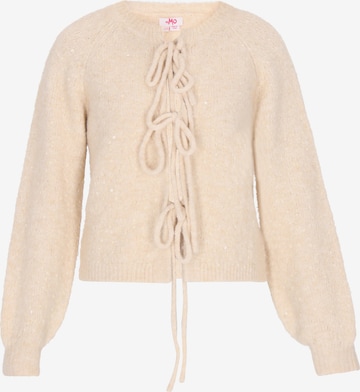 MYMO Knit cardigan in Beige: front