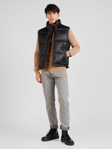 HUGO Vest 'Birontino' in Black