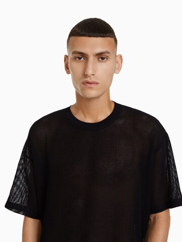 T-Shirt Bershka en noir