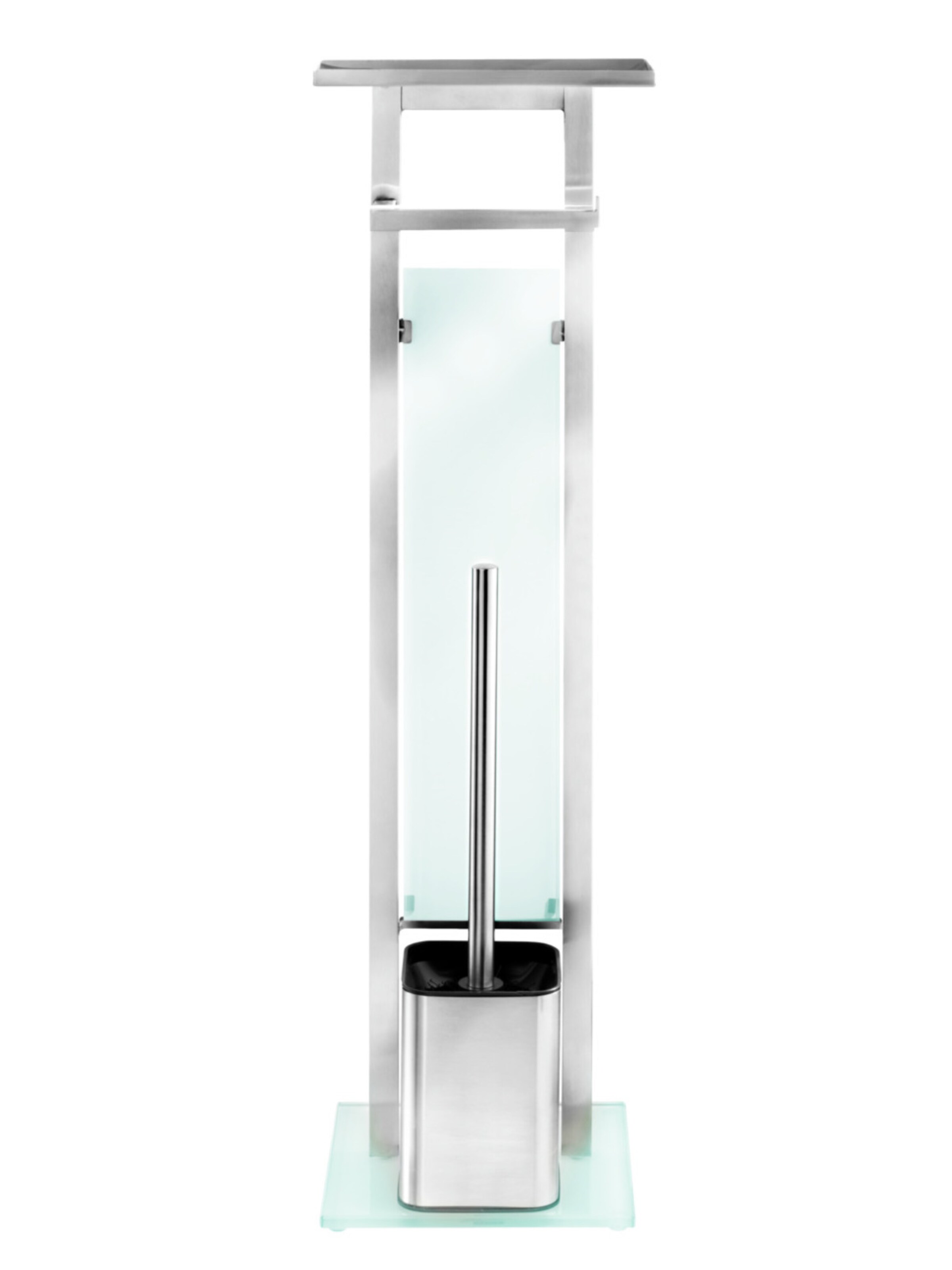 Wenko WC-Garnitur 'Debar' in Silber: Vorderseite