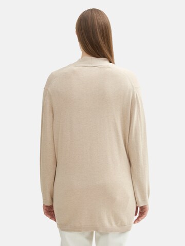 Tom Tailor Women + Gebreid vest in Beige