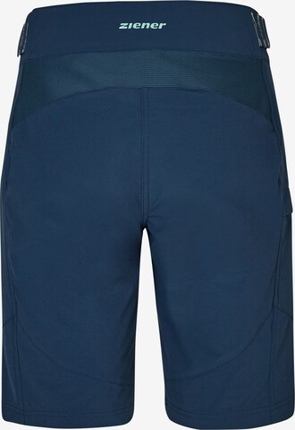 ZIENER Regular Workout Pants 'NASITA' in Blue