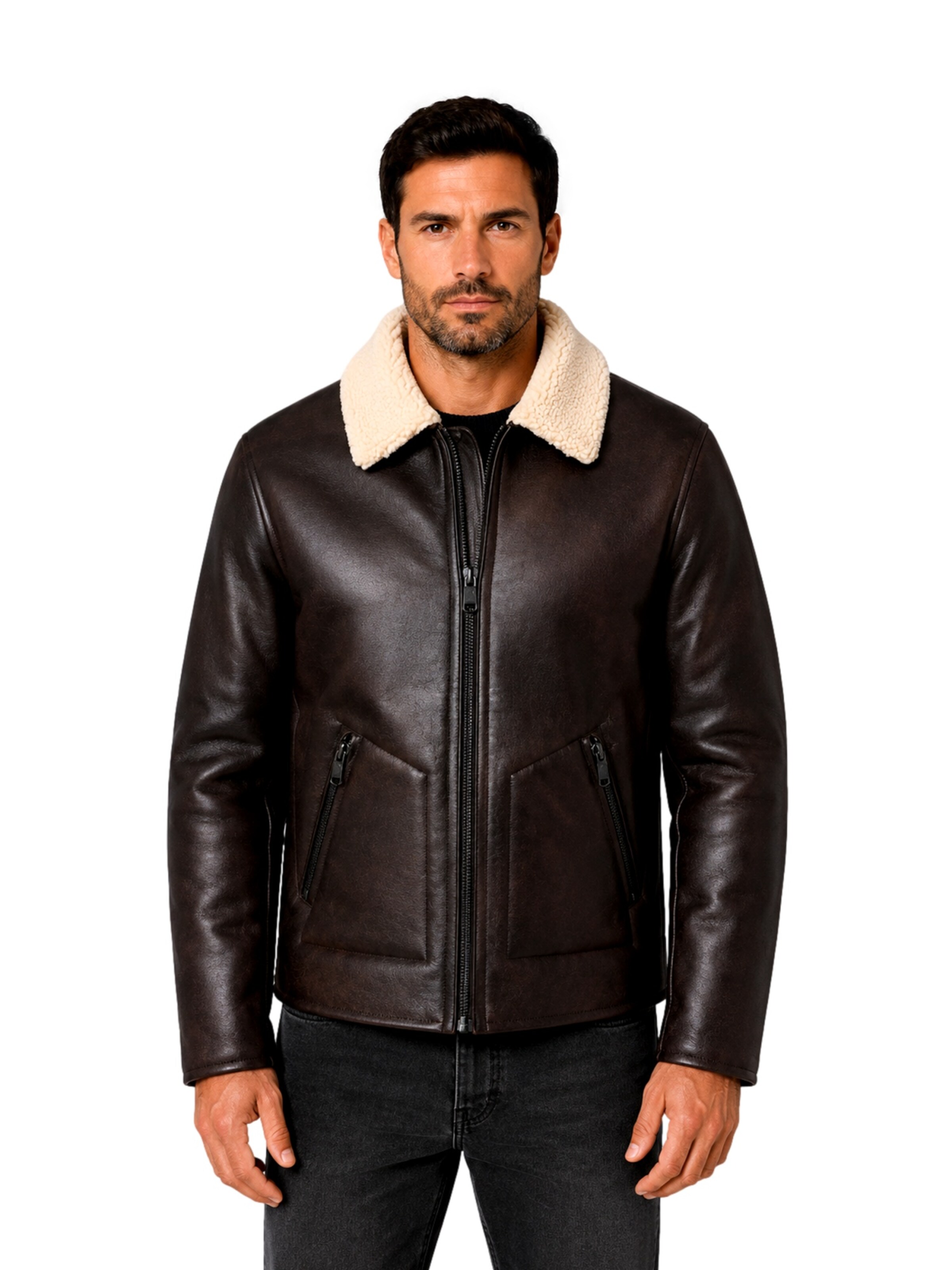 Giacca invernale 'ONSRIKER' di Only & Sons in marrone: frontale