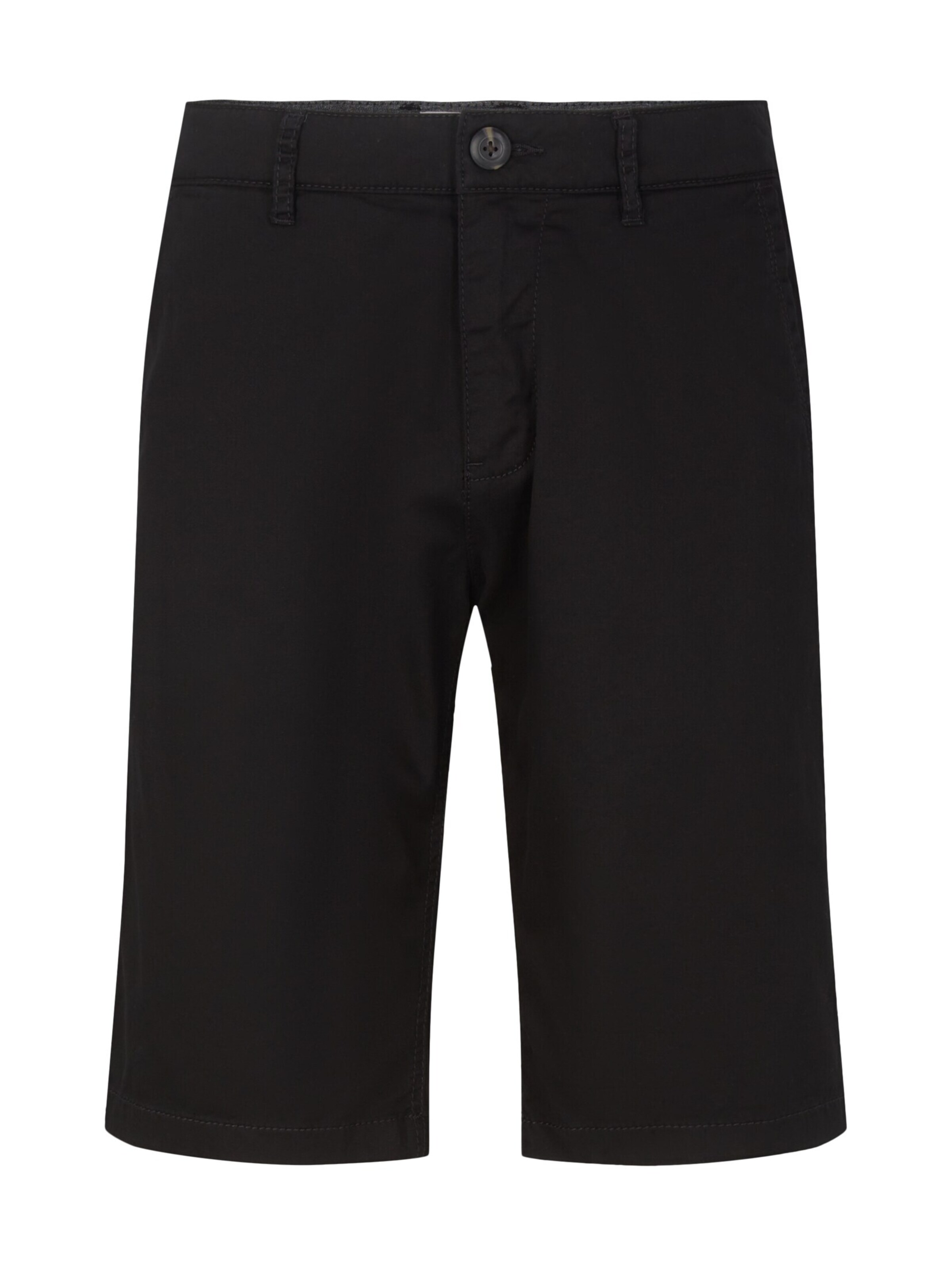 TOM TAILOR Regular Shorts in Schwarz: Vorderseite