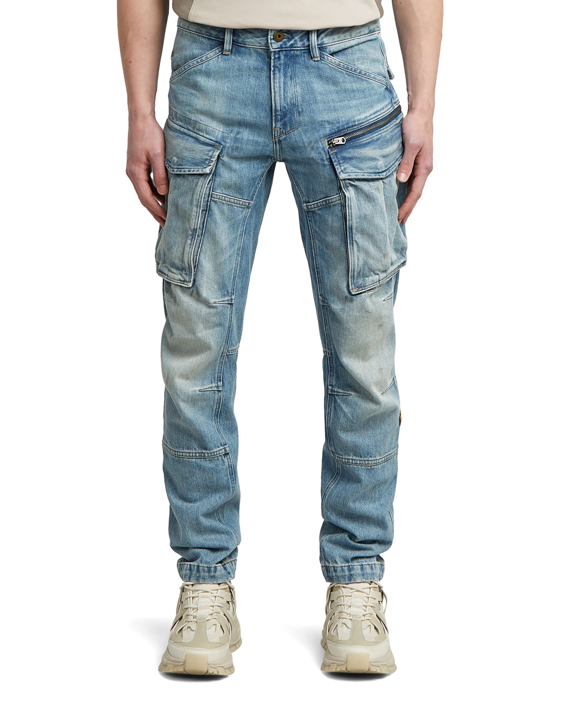 G-STAR Tapered Jeans in Blue: front