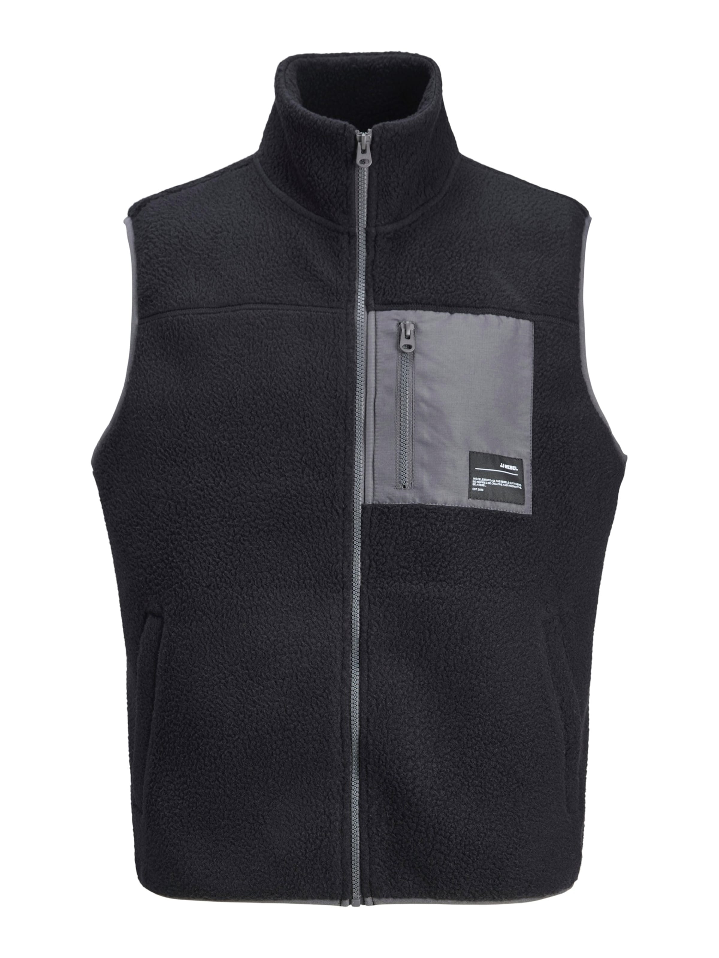 JJ Rebel - Chaleco 'JREBAUSTIN' en negro: frente