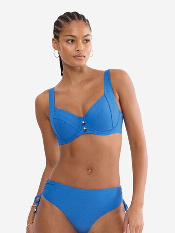 TRIUMPH Bustier Bügel-Bikini-Top ' Red Label Summer Dune ' in Blau: Vorderseite