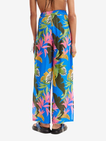 Desigual Wide leg Byxa i blå
