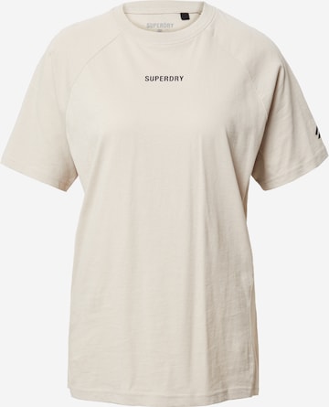 Superdry Skjorte 'Core' i beige: forside