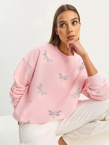 Felpa di Bianco Lucci in rosa