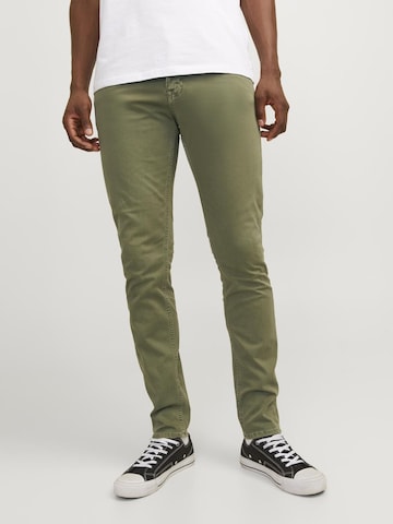 JACK & JONES Slimfit Jeans 'Glen Blaine' i grøn: forside