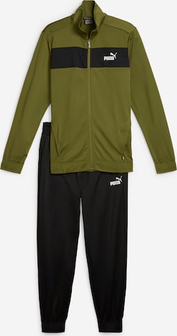 PUMA Tracksuit 'Poly' in Green: front