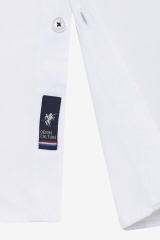 DENIM CULTURE - Ajuste regular Camisa 'CURTIS' en blanco