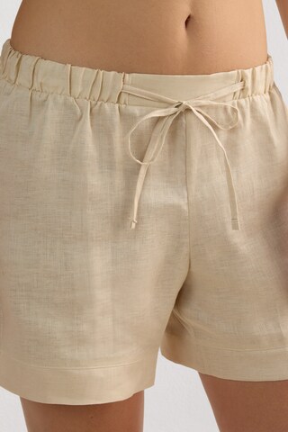 INTIMISSIMI Regular Pants 'The Pure Linen' in Beige