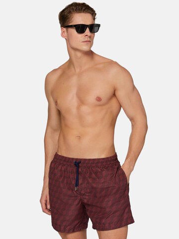 Boggi Milano Board Shorts in Red: front