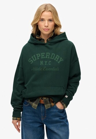 Superdry & Co Sweatshirt 'Athletic Essentials' in Green: front