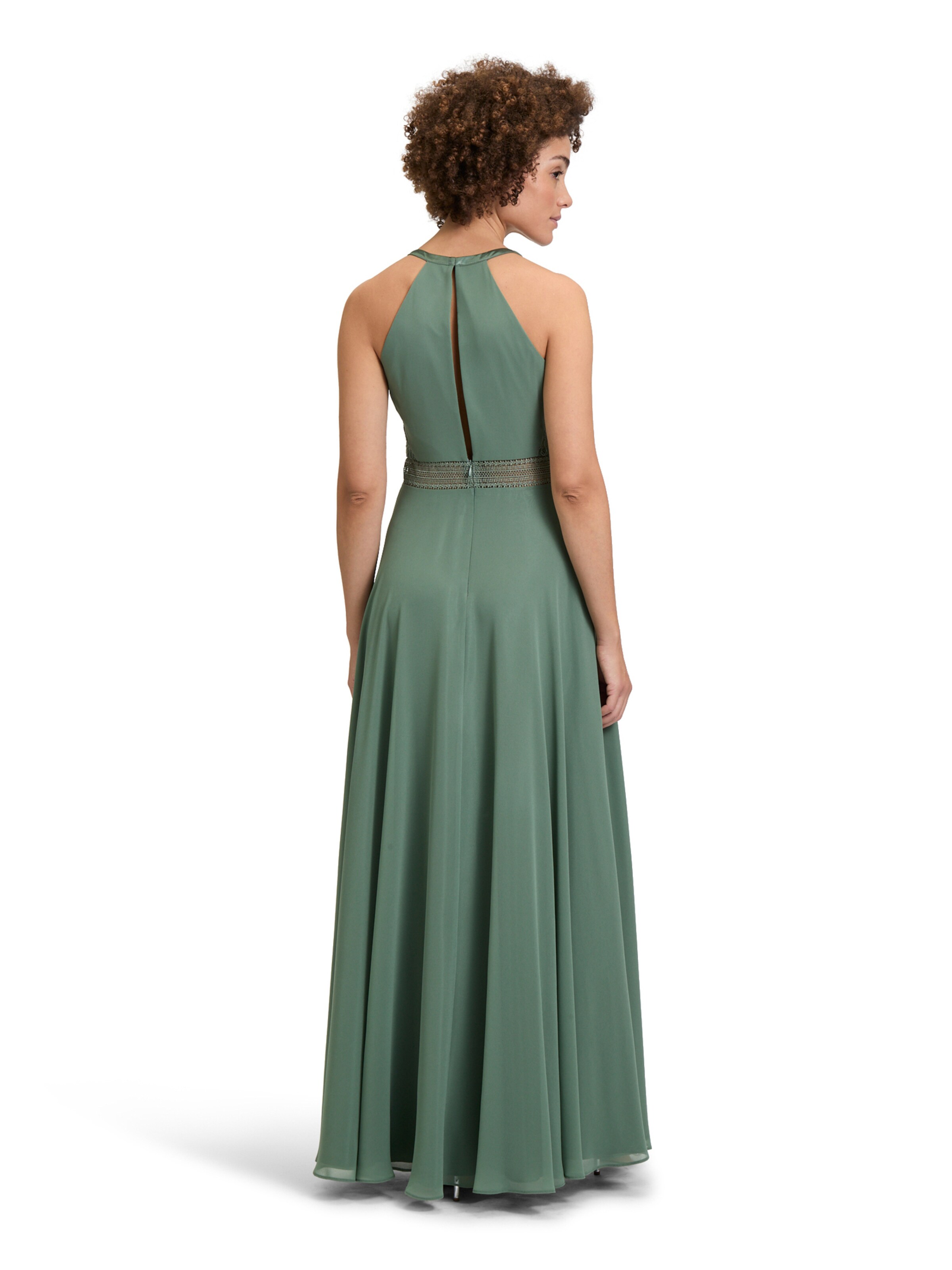 Vera Mont Abendkleid mit Spitze in Grün