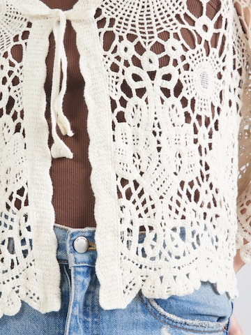 Hailys Knit cardigan 'Co44leen' in Beige