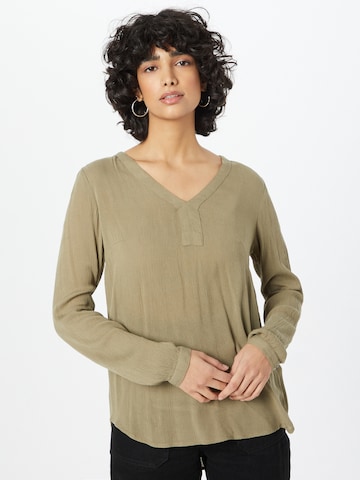 Kaffe Blouse in Groen: voorkant