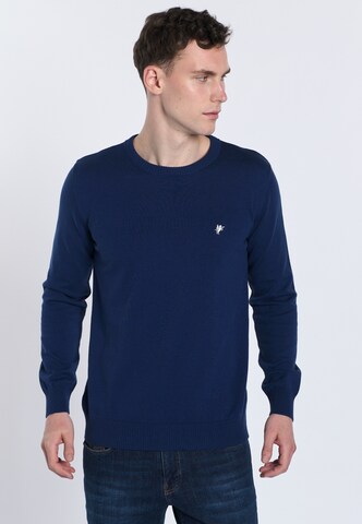 DENIM CULTURE Pullover 'NARCISO' in Blau: predná strana