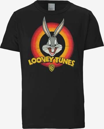 LOGOSHIRT T-Shirt 'Looney Tunes - Bugs Bunny' in Mischfarben: predná strana