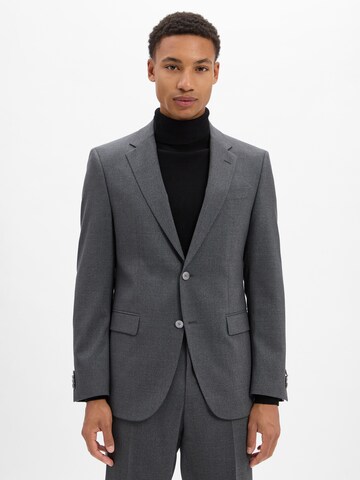 Coupe regular Veste de costume 'Jasper' BOSS en gris : devant