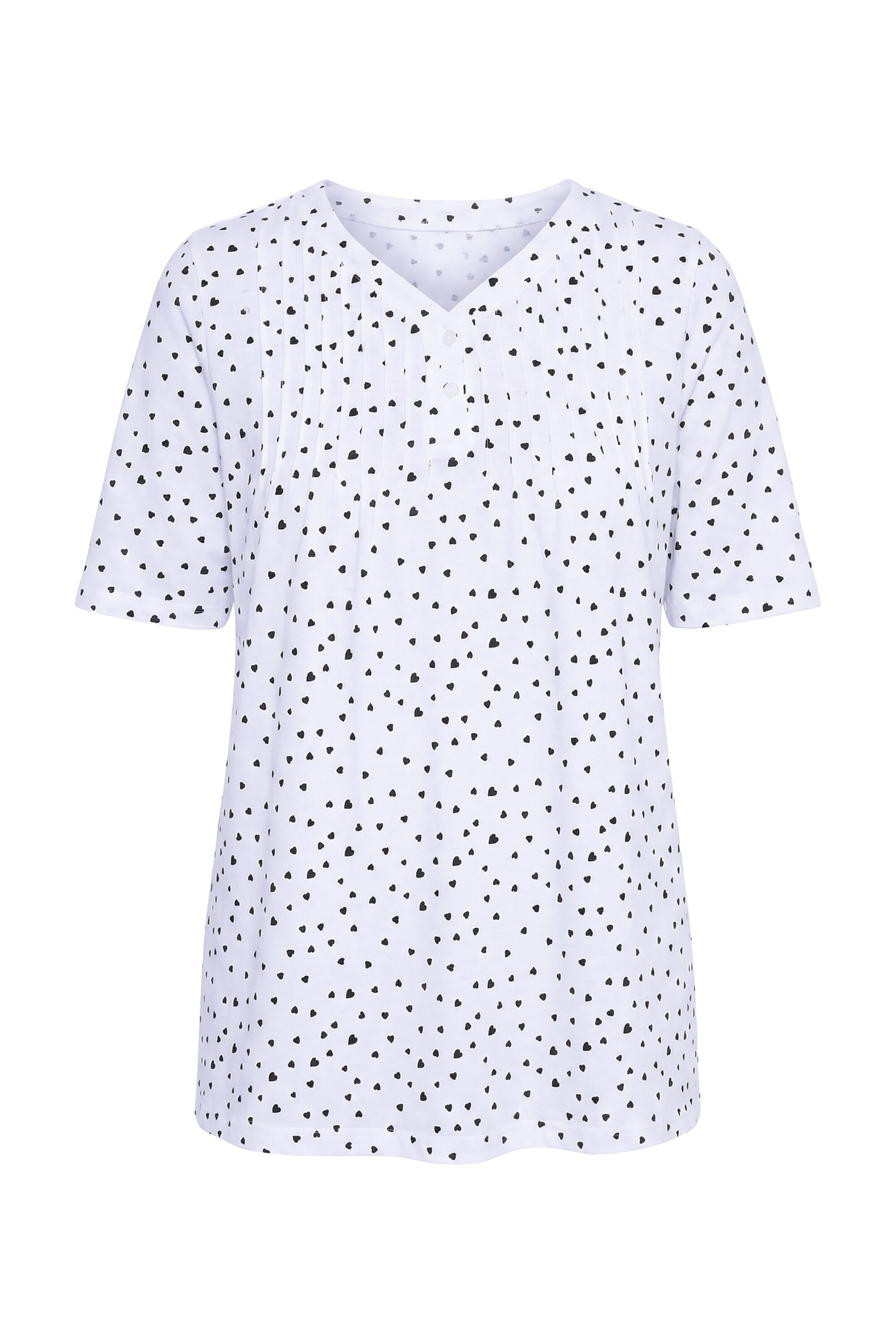 Ulla Popken Shirt in Weiß: Vorderseite