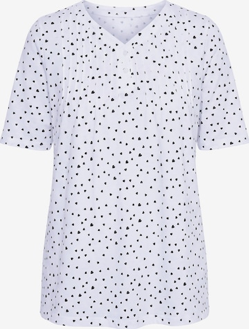 Ulla Popken Shirt in Weiß: Vorderseite