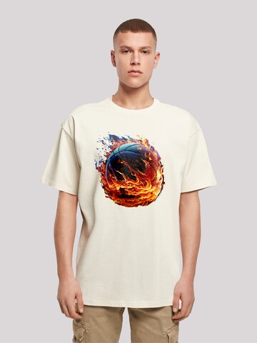 T-Shirt 'Basketball Collection' F4NT4STIC en beige : devant