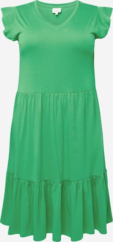 ONLY Carmakoma Obleka 'MAY' | zelena barva: sprednja stran