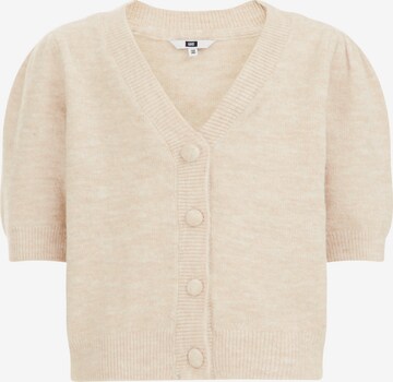 Cardigan WE Fashion en beige : devant