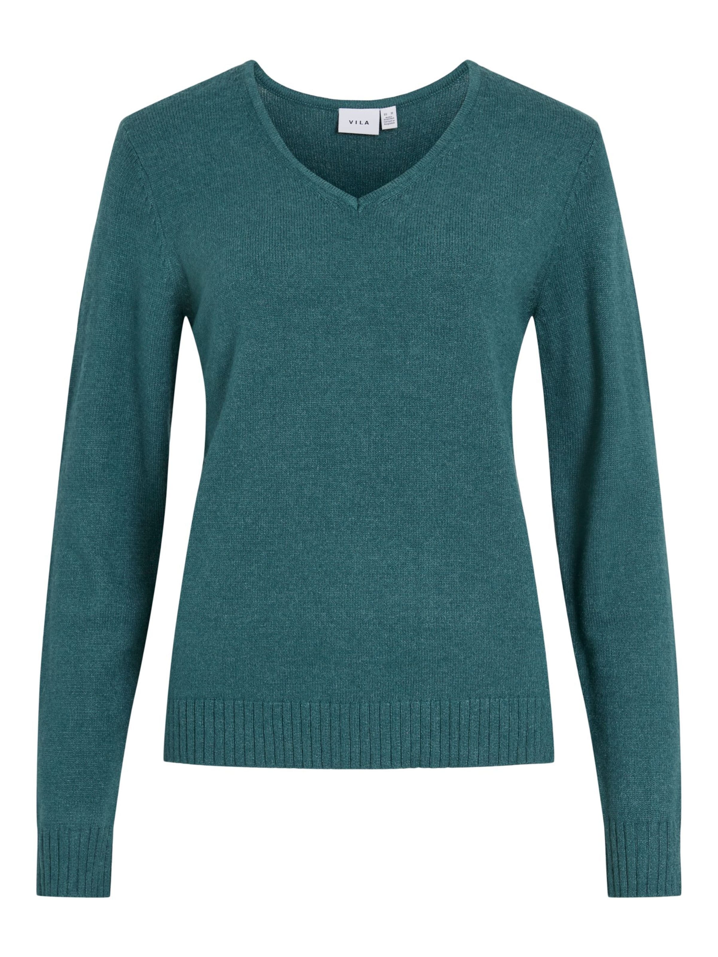 VILA Pullover 'VIRil' in Grün: Vorderseite