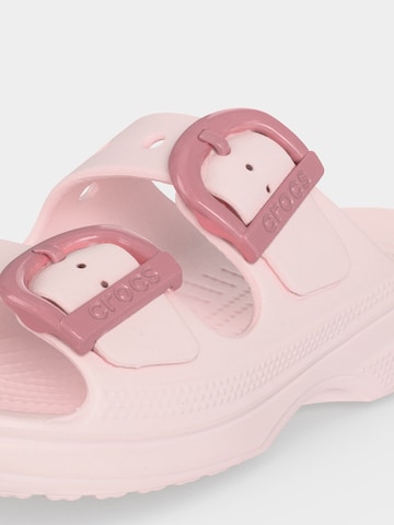 Crocs Μιούλ 'Saturday Enamel Buckle' σε ροζ