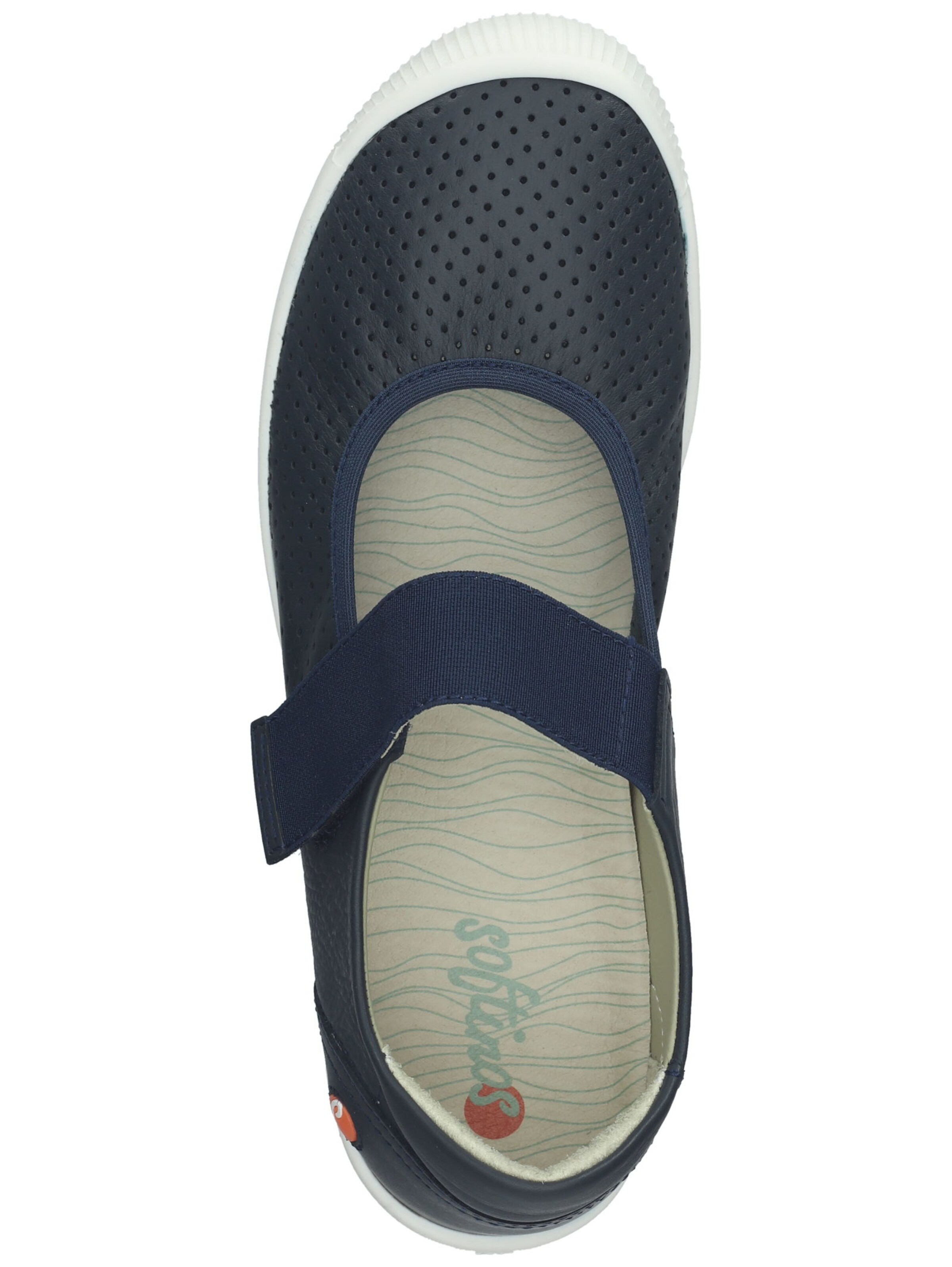 Softinos Ballet Flats with Strap in Blue