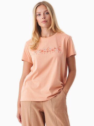 Organication T-Shirt in Orange: Vorderseite