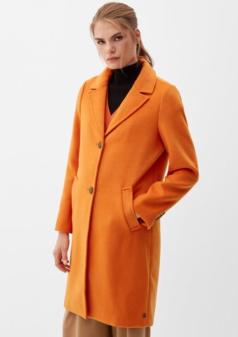 s.Oliver Between-Seasons Coat in Orange: front