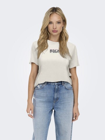 ONLY - Camiseta 'ONLLUCY' en beige: frente